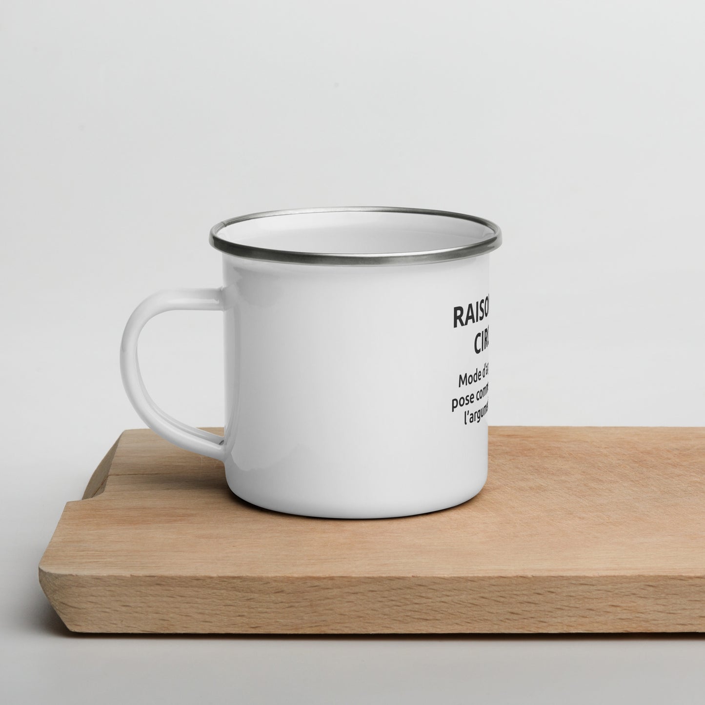 Mug "Raisonnement circulaire" - Blanc