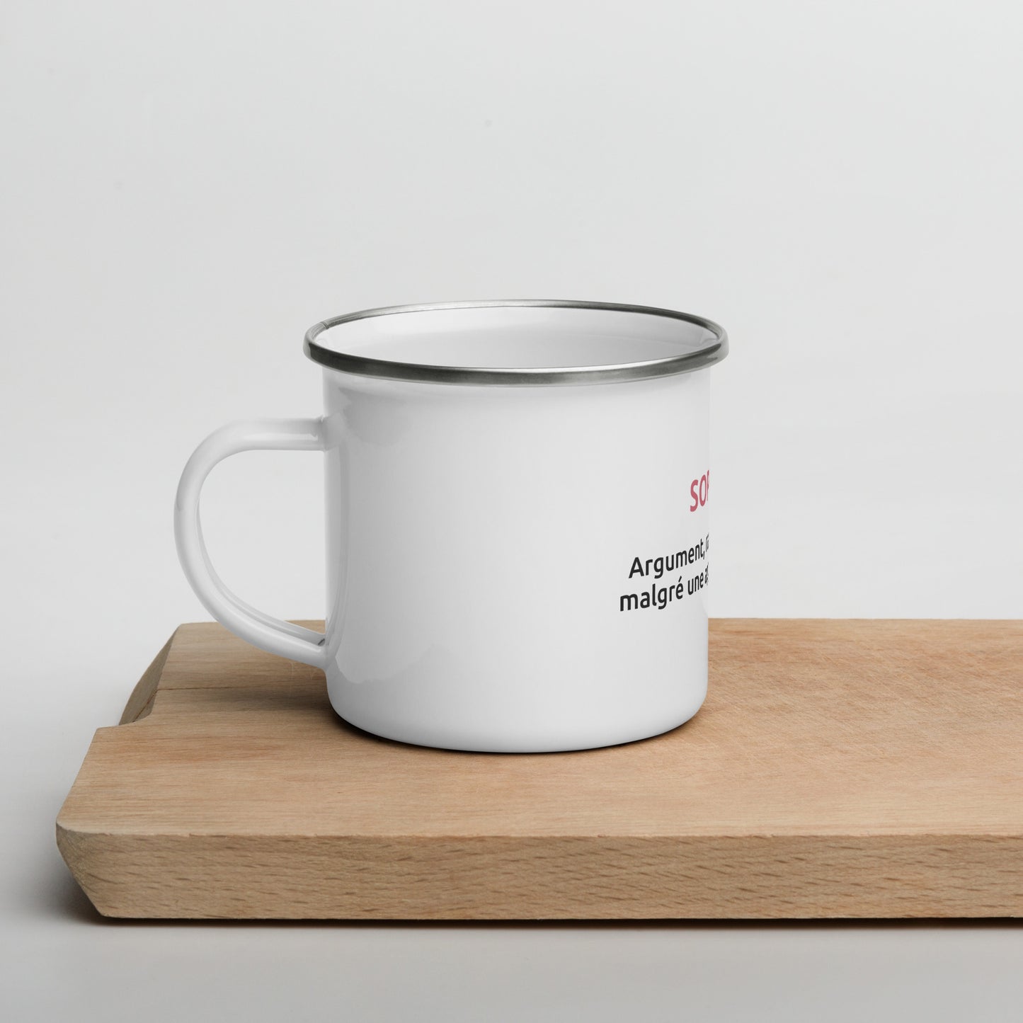 Mug "Sophisme" - Blanc