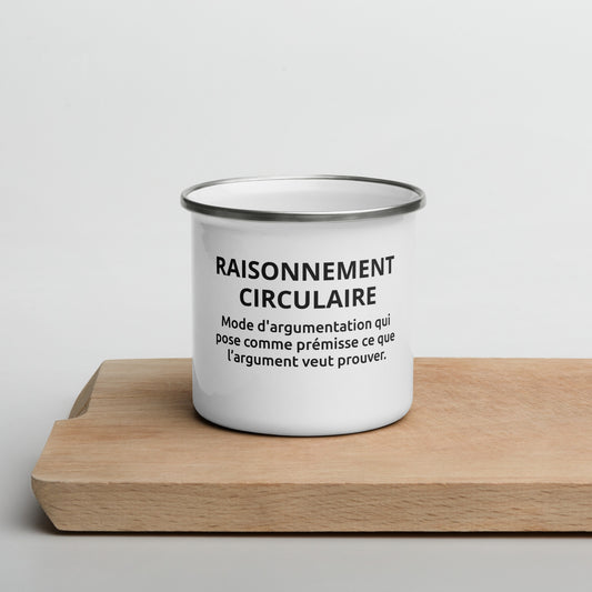 Mug "Raisonnement circulaire" - Blanc