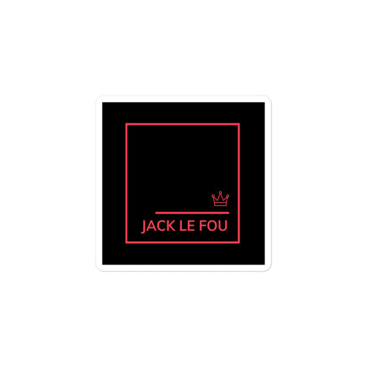 Autocollant "Logo JackLeFou" - Noir