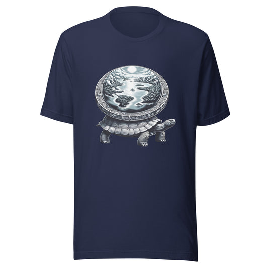 T-shirt "Terre sur Tortue" - Bleu marine